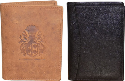 

Style 98 Men Multicolor Genuine Leather Wallet(12 Card Slots), Black:brown