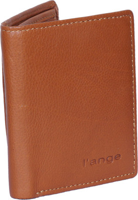 

l'ange Men Tan Genuine Leather Wallet(3 Card Slots)