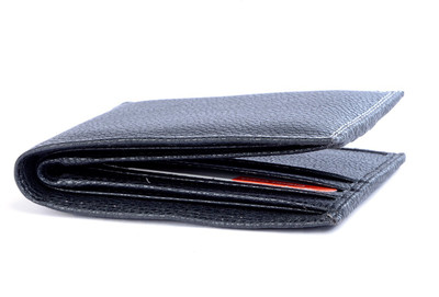 

C4U Men Black Genuine Leather Wallet(10 Card Slots), Black 02