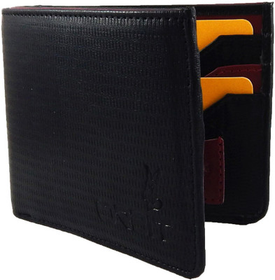 

Orbit Men Black, Red Genuine Leather Wallet(6 Card Slots)
