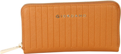 

Giordano Women Casual Tan Genuine Leather Wallet(4 Card Slots), Yellow