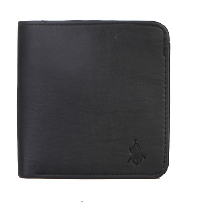 

Royal County Of Berkshire Polo Club Men Black Artificial Leather Wallet(4 Card Slots), Black-02