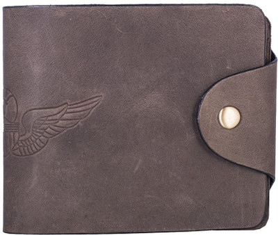 

Hidegear Men Brown Genuine Leather Wallet(3 Card Slots)