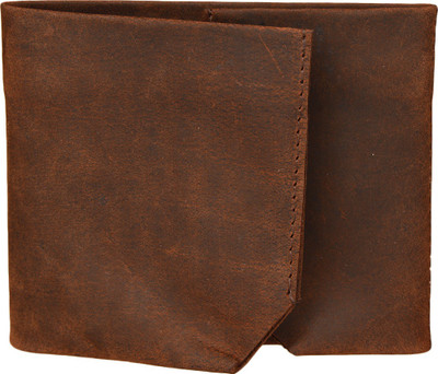 

Hide & Hues Men Brown Genuine Leather Wallet(1 Card Slot), Dark brown - or