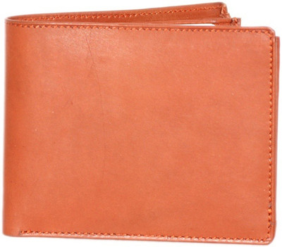 

OODI Men Tan Genuine Leather Wallet(5 Card Slots)