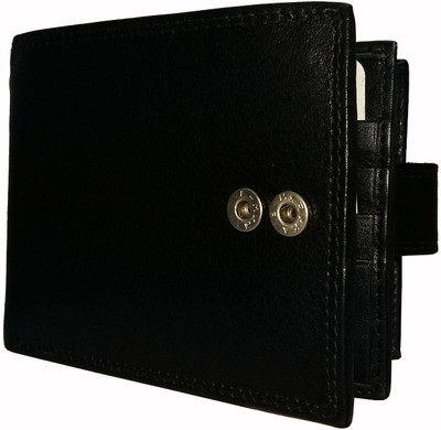 

GetSetStyle Men Black Genuine Leather Wallet(3 Card Slots)