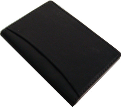 

SAW LEATHER GOODS Boys Black Genuine Leather Card Holder(4 Card Slots)