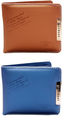 

Assashion Boys Brown, Blue Artificial Leather Wallet(3 Card Slots), Blue;brown