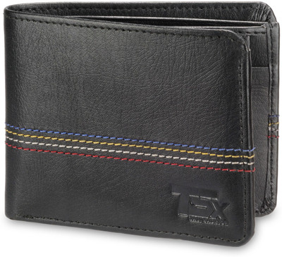 

TSX Men Black Artificial Leather Wallet(5 Card Slots)