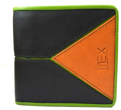 

Imex International Men Black, Tan Genuine Leather Wallet(12 Card Slots)