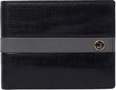 

Da Milano Men Multicolor Genuine Leather Wallet(3 Card Slots), Blk/gry