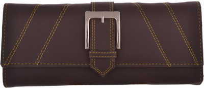 

Cuddle Girls Casual, Formal, Travel, Trendy Multicolor Fabric Wallet(4 Card Slots), Brown