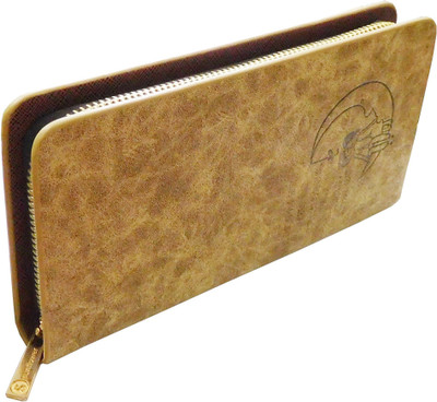 

SN LOUIS Girls Brown Genuine Leather Wallet(10 Card Slots)