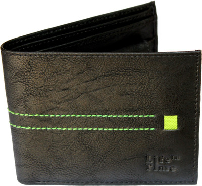 

Fashius Men Black Genuine Leather Wallet(4 Card Slots), Black-01