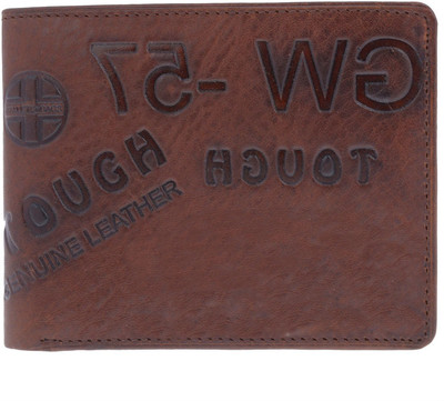 

Creative India Exports Men Brown Genuine Leather Wallet(6 Card Slots), Dark tan