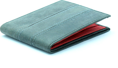 

The Vee Company Men Multicolor Genuine Leather Wallet(8 Card Slots), Teal green