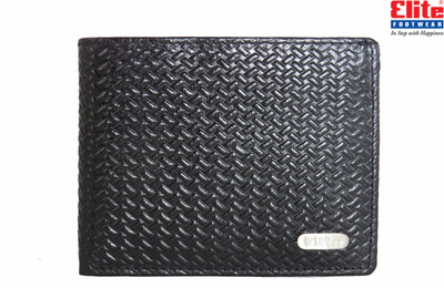 

Elite Men Black Genuine Leather Wallet(6 Card Slots)