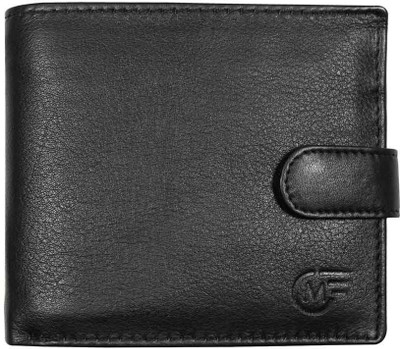 

The Purple Marke Men Black Artificial Leather Wallet(9 Card Slots)