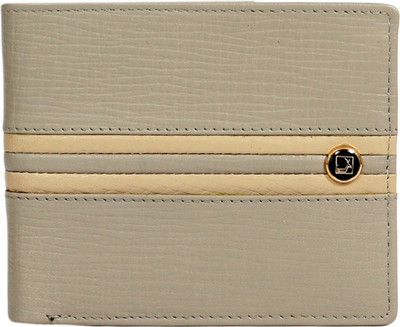 

Da Milano Men Beige Genuine Leather Wallet(12 Card Slots)