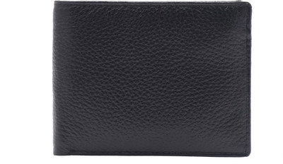 

Unicraft Men Black Genuine Leather Wallet(4 Card Slots), 4 card slots;2 compartments