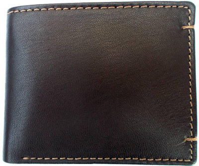 

OODI Men Brown Genuine Leather Wallet(6 Card Slots)