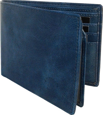 

NUKAICHAU Men Blue Artificial Leather Wallet(10 Card Slots), Blu 10b