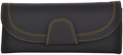

Cuddle Girls Casual, Formal, Travel, Trendy Multicolor Fabric Wallet(4 Card Slots), Black