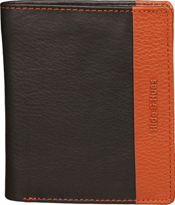 

Hide & Hues Men Black Genuine Leather Wallet(6 Card Slots), Black - md