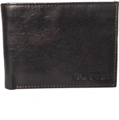 

Burnish Men Brown Genuine Leather Wallet(4 Card Slots), Dark brown