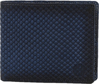 

INLAY Boys Blue Genuine Leather Wallet(6 Card Slots)