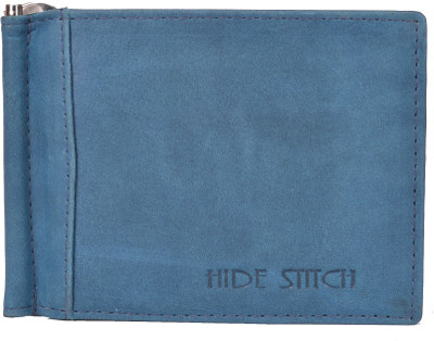 

Hidestitch Men Blue Genuine Leather Money Clip(8 Card Slots), Green-21