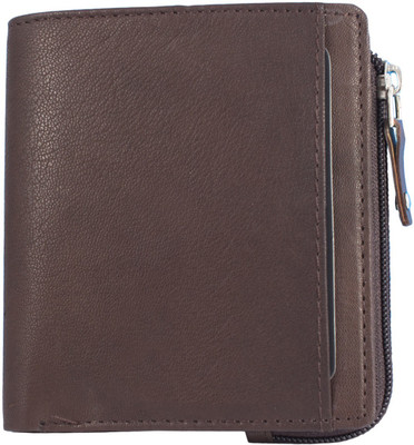 

Zeebros Men Brown Genuine Leather Wallet(5 Card Slots)