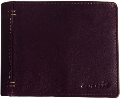

Cotnis Men Purple Genuine Leather Wallet(3 Card Slots)