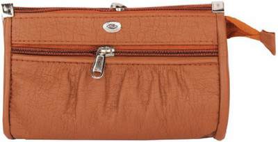 

Feel sixteen Girls Tan Genuine Leather Wallet(4 Card Slots), Feel tan pancha05