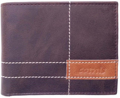 

Cotnis Men Brown Artificial Leather Wallet(6 Card Slots), Multicolor