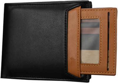 

Bizarre Kraftz Men Black Artificial Leather Wallet(8 Card Slots)