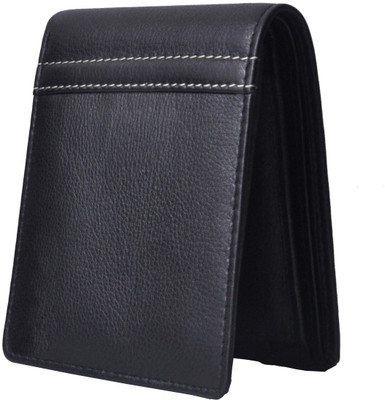 

Accezory Men Black Genuine Leather Wallet(11 Card Slots)