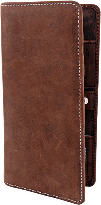 

ZINT Men Brown Genuine Leather Card Holder(5 Card Slots)