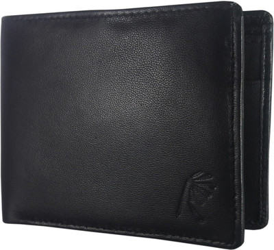 

Rosset Men Black Genuine Leather Wallet(3 Card Slots)