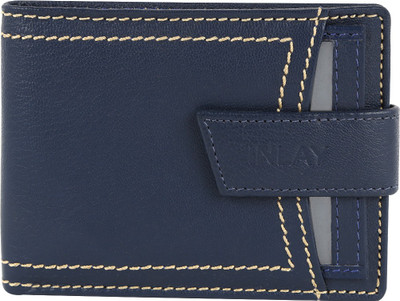 

INLAY Boys Blue Genuine Leather Wallet(7 Card Slots)