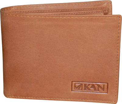 

Style 98 Men Tan Genuine Leather Wallet(4 Card Slots)
