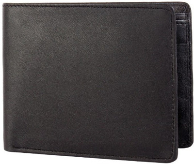 

XCCESS Men Black Genuine Leather Wallet(3 Card Slots)