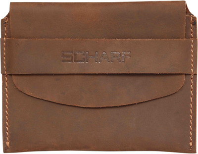 

Scharf Men Brown Genuine Leather Card Holder(6 Card Slots), Brown-mwa56