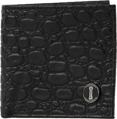 

INLAY Boys Black Genuine Leather Wallet(8 Card Slots)
