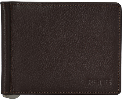 

Rene Men Brown Genuine Leather Wallet(6 Card Slots)