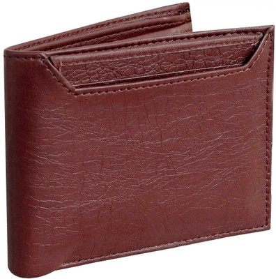 

Pellcaso Men Brown Artificial Leather Wallet(6 Card Slots)