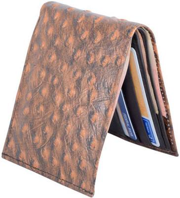 

Holboro Men Brown Genuine Leather Wallet(6 Card Slots)