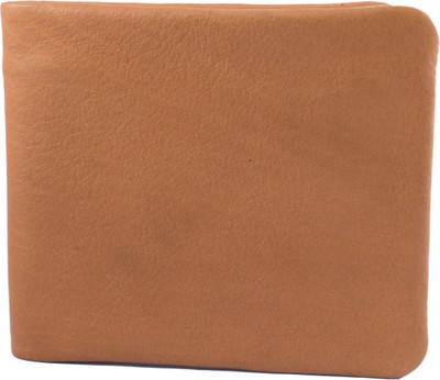 

Accezory Men Tan Genuine Leather Wallet(3 Card Slots)