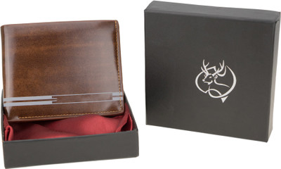 Zeva Men Brown Artificial Leather Wallet(3 Card Slots)