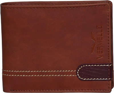 

Vermello Men Tan Artificial Leather Wallet(6 Card Slots)
